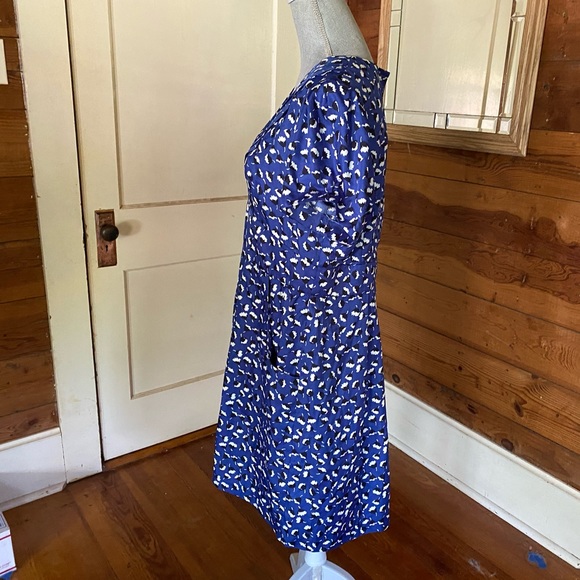 Blue Dress - Floral - Retro - Picture 5 of 6